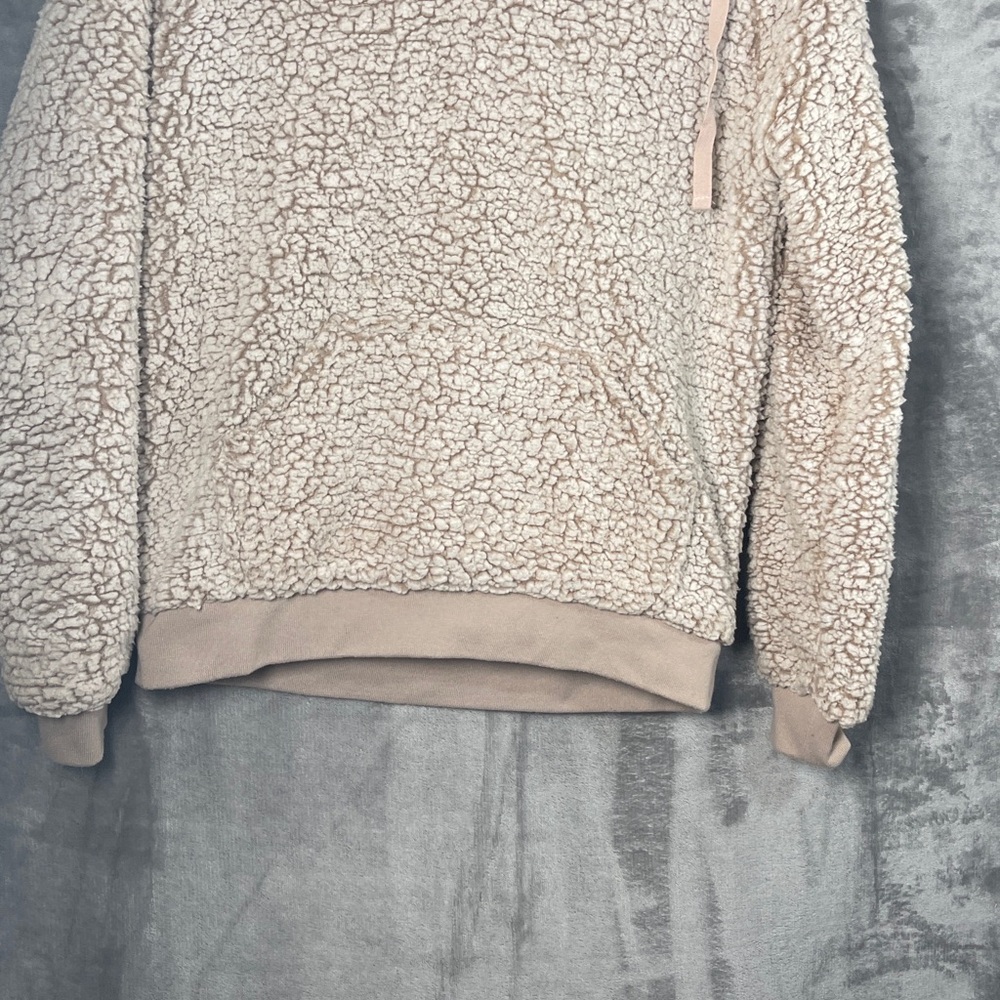 Cream Sherpa Hoodie - image 2